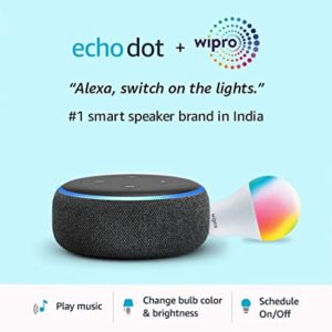 Echo Dot 3rd Gen Black Wipro 9W Rs 1999 amazon dealnloot