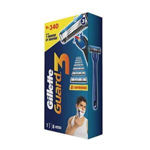 Gillette Guard 3 Single Razor with 8 Rs 187 amazon dealnloot
