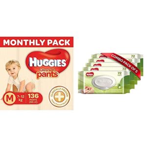 Huggies Ultra Soft Pants Diapers Monthly Pack Rs 1595 amazon dealnloot