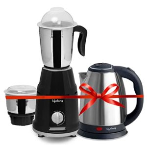 Lifelong LLMGEK03 Mixer Grinder 500 W 2 Rs 1499 amazon dealnloot