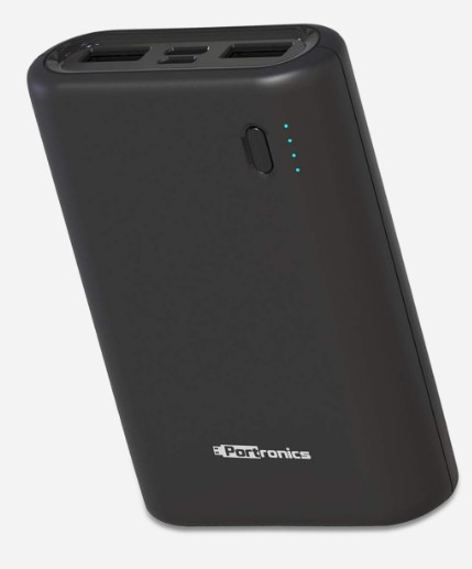 PORTRONICS  Black Indo 10X Power Bank with LED Indicator