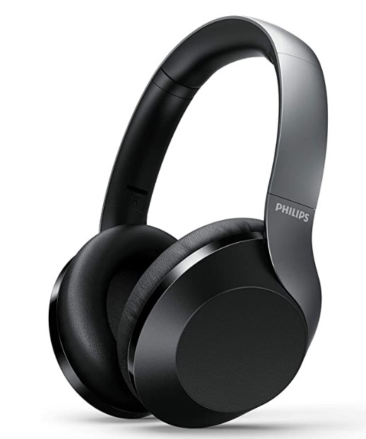 Philips Audio Performance TAPH805BK Bluetooth 5.0 Active Noise Cancelling Over-Ear Headphones