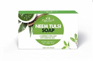 Pink Root Neem Tulsi Bar 100gm pack Rs 111 amazon dealnloot