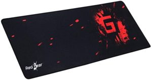 Redgear MP80 Type Gaming Mousepad Black Red Rs 259 amazon dealnloot