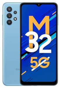 Samsung Galaxy M32 5G Sky Blue 6GB Rs 14249 amazon dealnloot