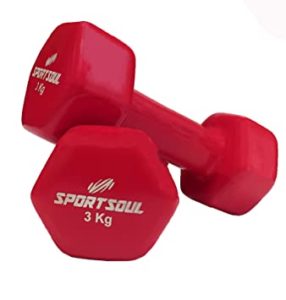 SportSoul Vinyl Dumbbell Pair Rs 200 amazon dealnloot
