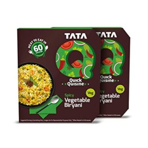 Tata Q Spicy Vegetable Biryani 2 x Rs 99 amazon dealnloot