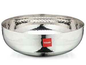 Tosaa Stainless Steel Matahr Tasla Size 14 Rs 474 amazon dealnloot