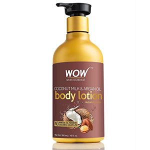 WOW Coconut Milk and Argan Oil Body Rs 190 amazon dealnloot