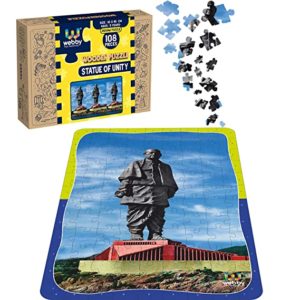 Webby Statue of Unity Wooden Jigsaw Puzzle Rs 184 amazon dealnloot