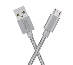 Zinq Technologies Nylon Braided Micro USB Cable Rs 89 amazon dealnloot