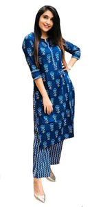 ANNI DESIGNER Women s Cotton Blend Straight Rs 399 amazon dealnloot