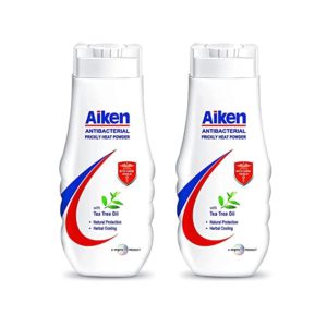 Aiken Antibacterial prickley heat Talcum powder 150gm Rs 116 amazon dealnloot