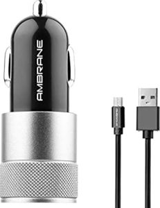Ambrane 2 4A Dual Port Car Charger Rs 149 amazon dealnloot