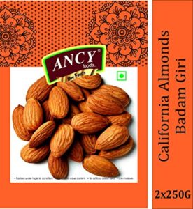 Ancy Foods Almonds Natural and Best 500 Rs 398 amazon dealnloot