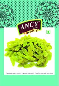 Ancy Indian Green Raisins kishmish Long Size Rs 325 amazon dealnloot