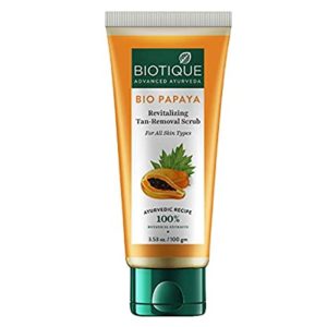 Biotique Bio Papaya Revitalizing Tan Removal Scrub Rs 84 amazon dealnloot