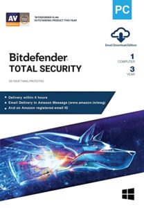 Bitdefender 1 Computer 3 Years Total Security Rs 599 amazon dealnloot
