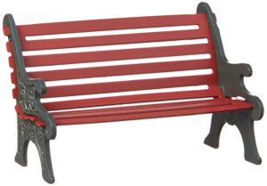 Department 56 Iron Park Bench Red Standard Rs 500 amazon dealnloot