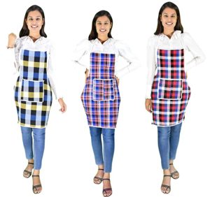 GLUN Cotton Kitchen Multi Colour Apron with Rs 96 amazon dealnloot