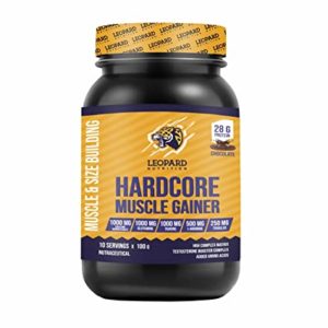 Leopard Nutrition Hardcore Muscle Gainer Protein Powder Rs 539 amazon dealnloot