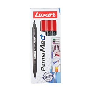 Luxor Perma Med Marker Pen Red Pack Rs 115 amazon dealnloot