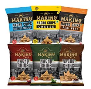 Makino Nacho Chips Roasted Masala Peri Peri Rs 140 amazon dealnloot