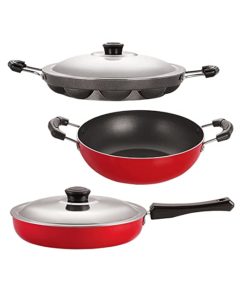 Nirlon Non Stick 3 Piece Combo Set Rs 606 amazon dealnloot