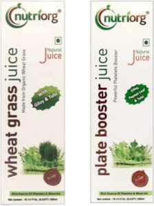 Nutriorg Wheatgrass Plate booster Juice Combo Wheatgrass Rs 69 flipkart dealnloot