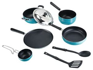 Tosaa Aluminium Non Stick Cookware Set Tawa Rs 1524 amazon dealnloot