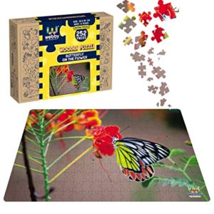 Webby Butterfly on The Flower Wooden Jigsaw Rs 177 amazon dealnloot