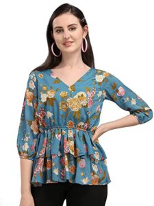 Wedani Women s Casual wear BlueColour V Rs 100 amazon dealnloot