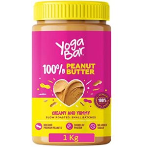Yogabar 100 Pure Peanut Butter Creamy Yummy Rs 204 amazon dealnloot