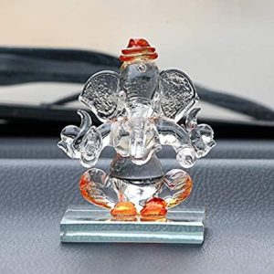 eCraftIndia Orange and Transparent Double Sided Crystal Rs 129 amazon dealnloot