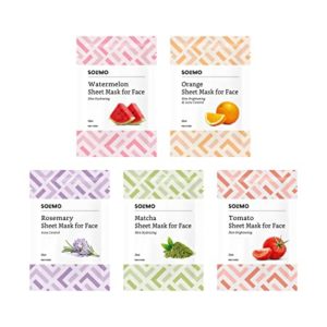 Amazon Brand Solimo Face Sheet Mask Pack Rs 207 amazon dealnloot