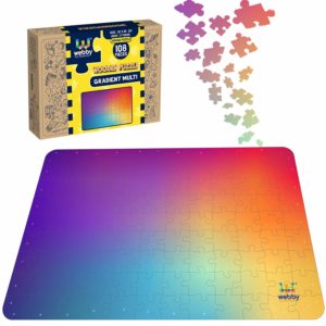 Amazon- Buy Webby Gradient Puzzle Wooden Jigsaw Puzzle