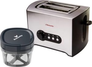 Butterfly Slice Toaster + 600 ml Chopper 800 W Pop Up Toaster