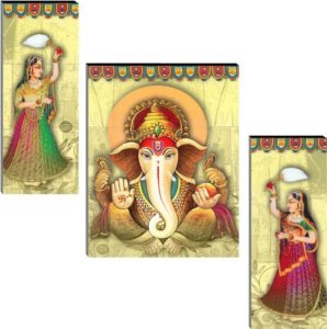 Indianara Set of 3 Lord Ganesha MDF Rs 134 flipkart dealnloot