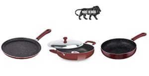 Kumaka SIddhi Nonstick Marbal Coating FinishCookware 5 Rs 570 amazon dealnloot
