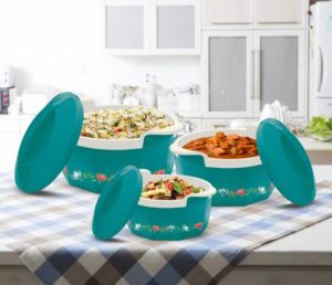 MILTON Elegance Pack of 3 Thermoware Casserole Rs 499 flipkart dealnloot