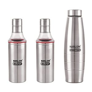 NIRLON SLIM OIL DISPNESR AND WATER BOTTLE Rs 298 amazon dealnloot