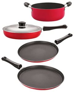 Nirlon Aluminium nonstick Cooking Set of 4 Rs 877 amazon dealnloot