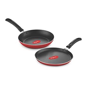 Pigeon Aluminium Nonstick Duo Pack Flat Tawa Rs 399 amazon dealnloot