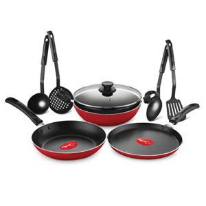 Pigeon Mio Nonstick Aluminium Cookware Gift Set Rs 999 amazon dealnloot