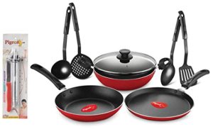 Pigeon by Stovekraft Mio Aluminium Set Red Rs 913 amazon dealnloot