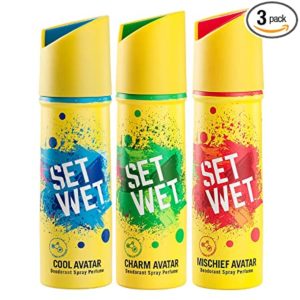Set Wet Deodorant Spray Perfume 150ml Cool Rs 209 amazon dealnloot