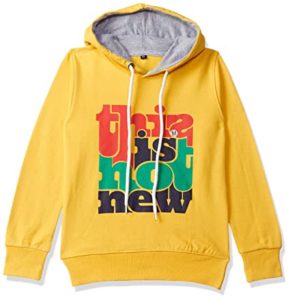 T2F Boys Chest Printed Hooded Sweatshirt Rs 259 amazon dealnloot