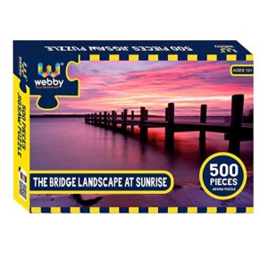 Webby The Bridge Landscape at Sunrise Jigsaw Rs 180 amazon dealnloot