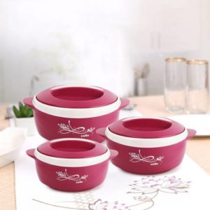 cello Sapphire Pack of 3 Thermoware Casserole Rs 539 flipkart dealnloot