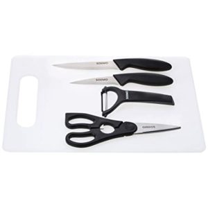 Amazon Brand Solimo Plastic Knives Scissor Peeler Rs 239 amazon dealnloot